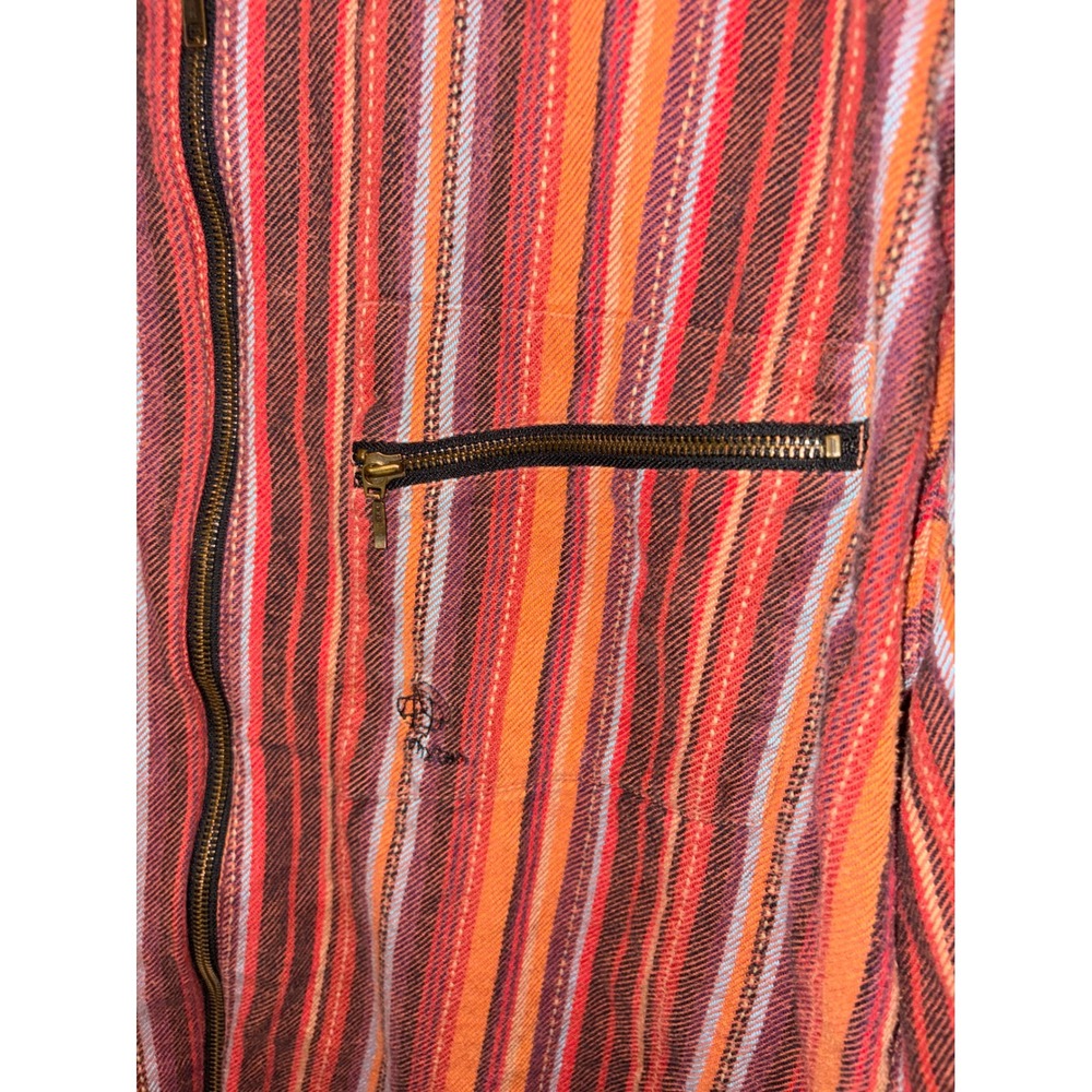 Patagonia Organic Cotton Full Zip Shirt Jacket Striped Heavyweight Flannel XL - Picture 5 of 9